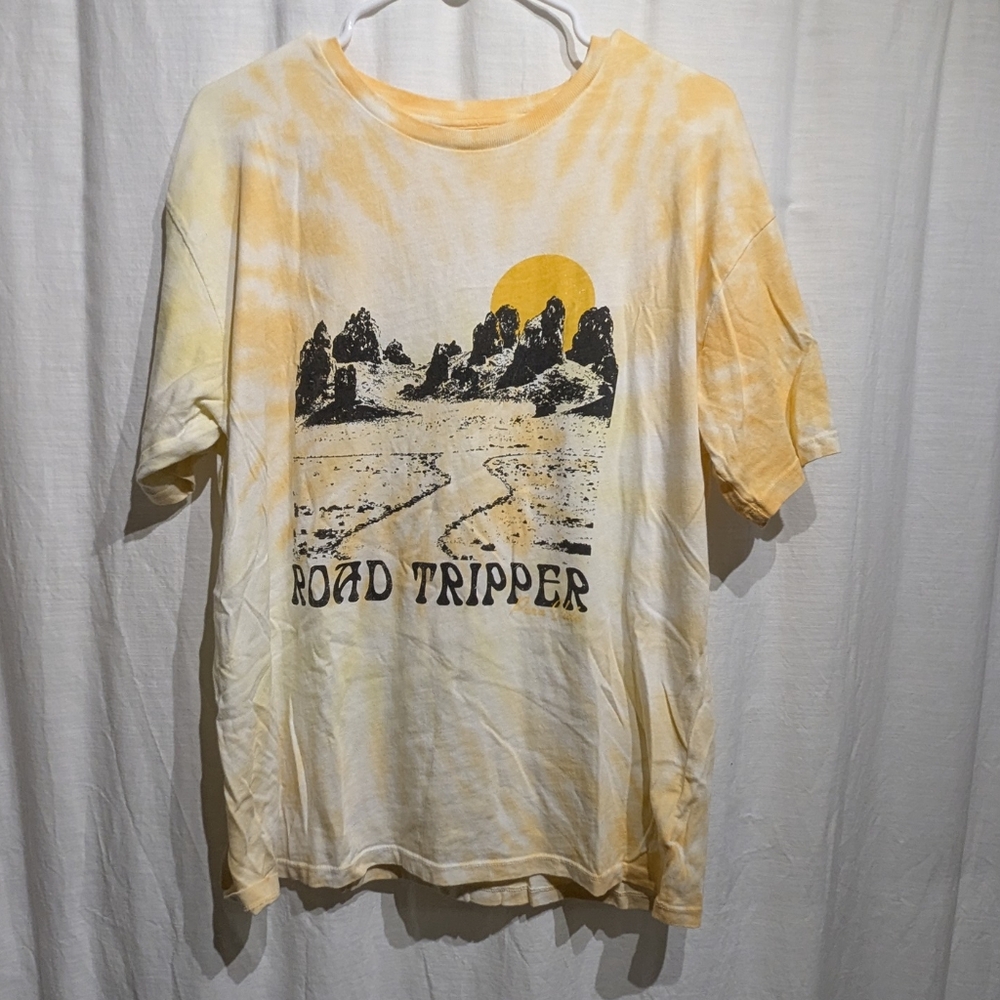 A4 Pura Vida "Road Tripper" Graphic Tie-Dye Tee - Women’s Size Large